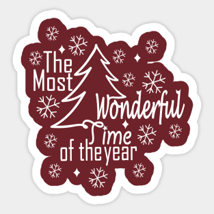 The Most Wonderful Time Of The Year Sticker